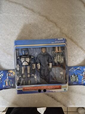 Hasbro Star Wars II Attack of the Clones Jango Fett 2002 **Damaged Box** 12"